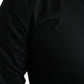 Black Cotton Stretch Slim Formal Dress Shirt