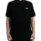 Black Logo Collared Short Sleeve T-shirt