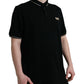 Black Logo Collared Short Sleeve T-shirt