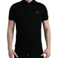 Black Logo Collared Short Sleeve T-shirt