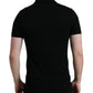 Black Logo Collared Short Sleeve T-shirt