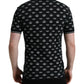 Black Crown Collared Short Sleeve T-shirt