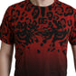 Red Leopard Cotton Short Sleeves T-shirt