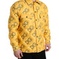 Yellow Logo Padded Buttoned Blouson Jacket