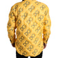 Yellow Logo Padded Buttoned Blouson Jacket