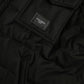 Black Polyester Collared Padded Logo Jacket