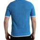 Blue Logo Collared Short Sleeve T-shirt