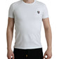 White Logo Crest Crew Neck Underwear T-shirt