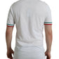 White Logo Collared Short Sleeve T-shirt