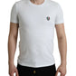 White Logo Crest Crew Neck Underwear T-shirt