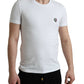 White Logo Crest Crew Neck Underwear T-shirt