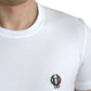 White Logo Crest Crew Neck Underwear T-shirt