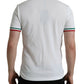 White Logo Collared Short Sleeve T-shirt