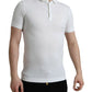 White Collared Short Sleeve Crown T-shirt