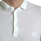 White Collared Short Sleeve Crown T-shirt