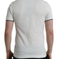 White Logo Collared Short Sleeve T-shirt