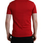 Red Logo Plaque ShortSleeve Crewneck T-shirt