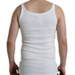 White Sicilia Cotton Sleeveless Tank T-shirt