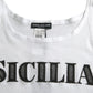 White Sicilia Cotton Sleeveless Tank T-shirt