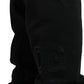 Black Cotton Blend Men Sweatpants Jogger Pants