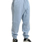 Light Blue Cotton Sweatpants Men Jogger Pants