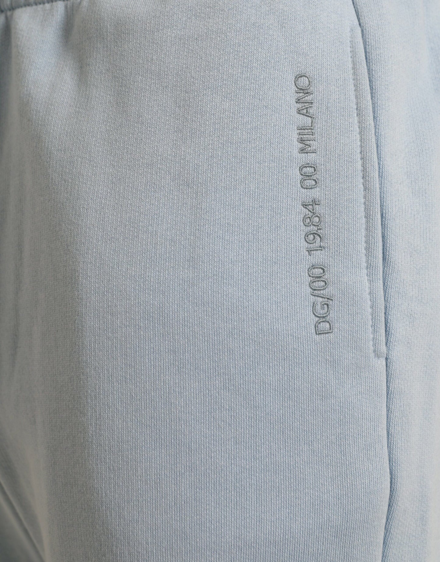 Light Blue Cotton Sweatpants Men Jogger Pants