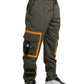 Green Cotton Cargo Men Jogger Pants