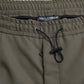 Green Cotton Cargo Men Jogger Pants