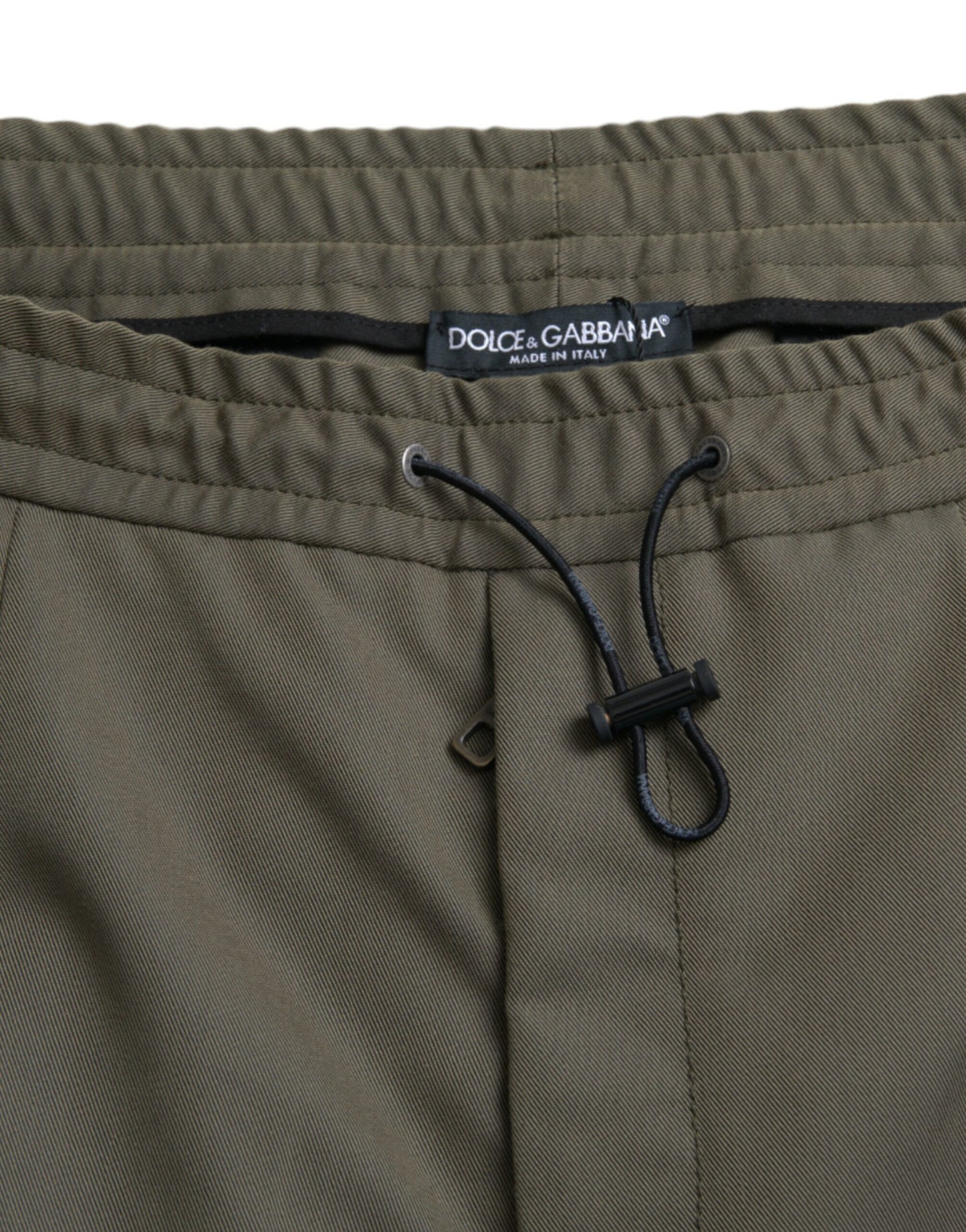 Green Cotton Cargo Men Jogger Pants