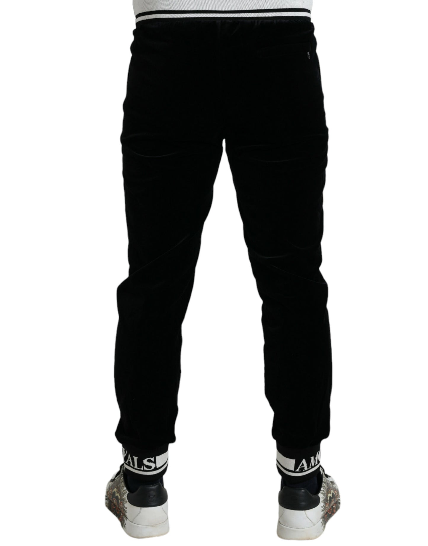 Black Velvet Stretch King Royals Jogger Pants