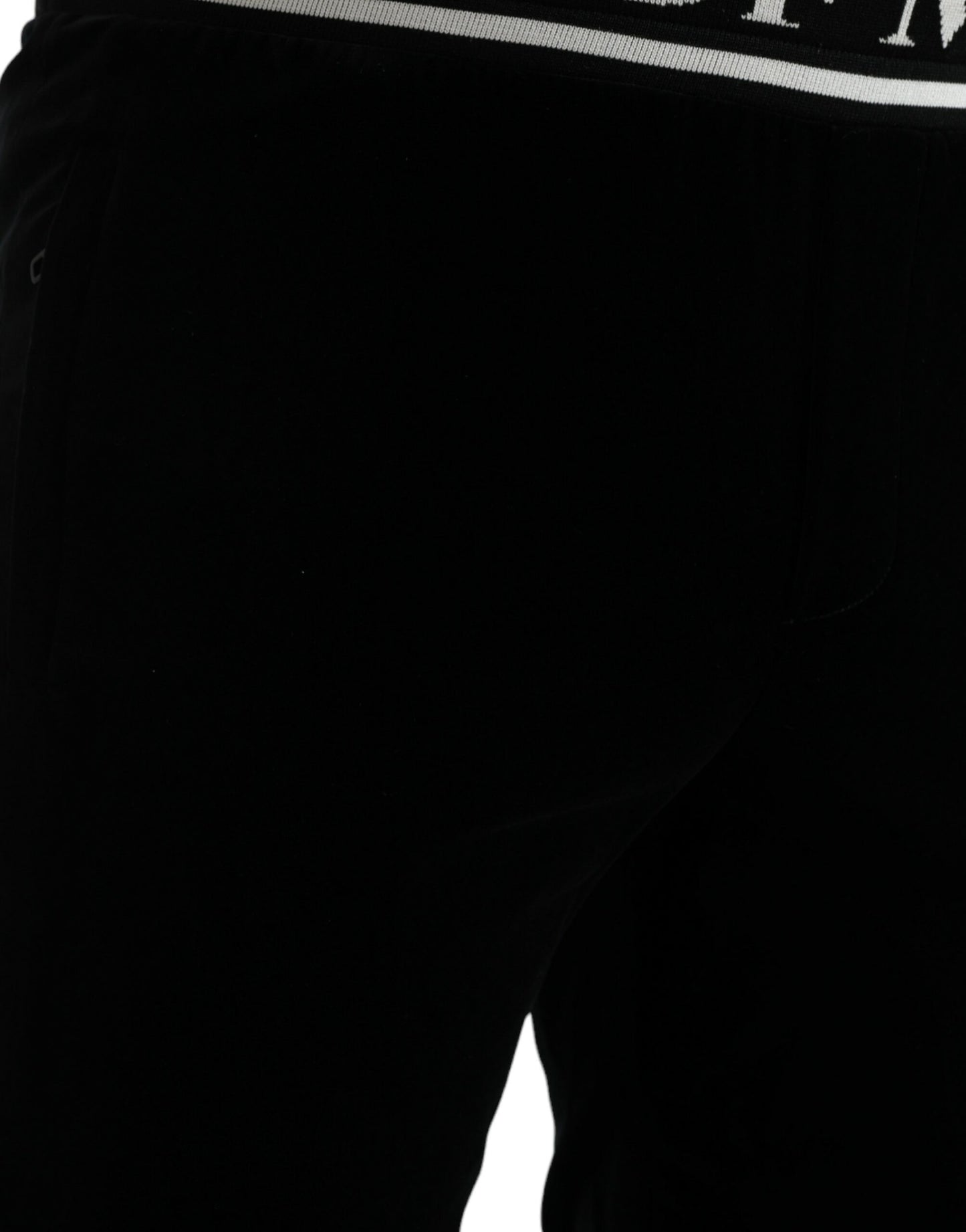 Black Velvet Stretch King Royals Jogger Pants