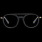 Sleek Black Full-Rim Designer Eyewear