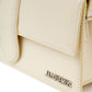 Elegant Ivory Leather Clutch for Evening Elegance