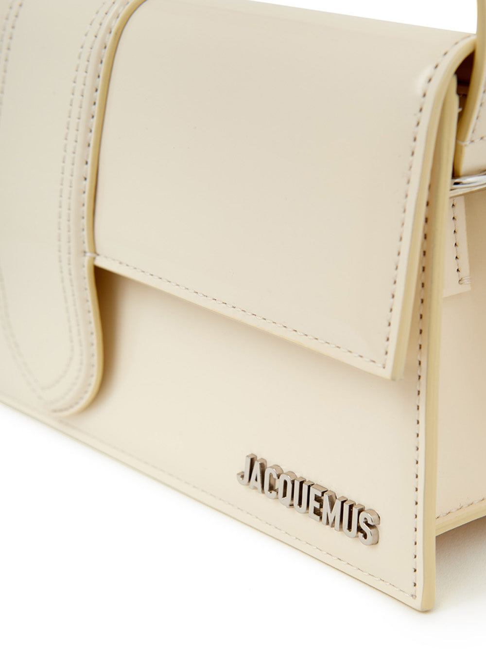 Elegant Ivory Leather Clutch for Evening Elegance