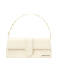 Elegant Ivory Leather Clutch for Evening Elegance