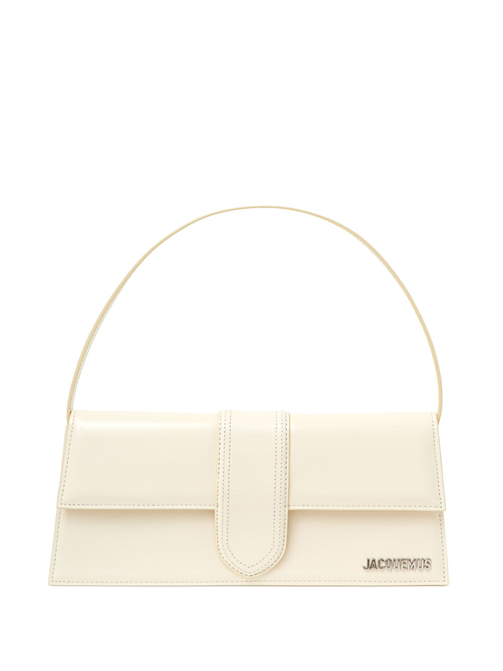 Elegant Ivory Leather Clutch for Evening Elegance