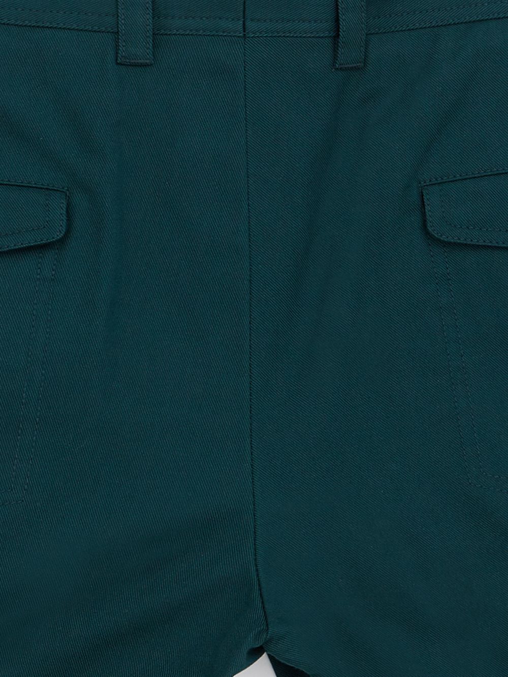 Emerald Green Cotton Regular Fit Trousers