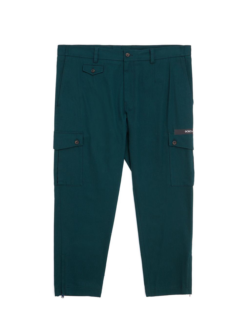 Emerald Green Cotton Regular Fit Trousers