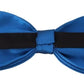 Elegant Sapphire Silk Bow Tie