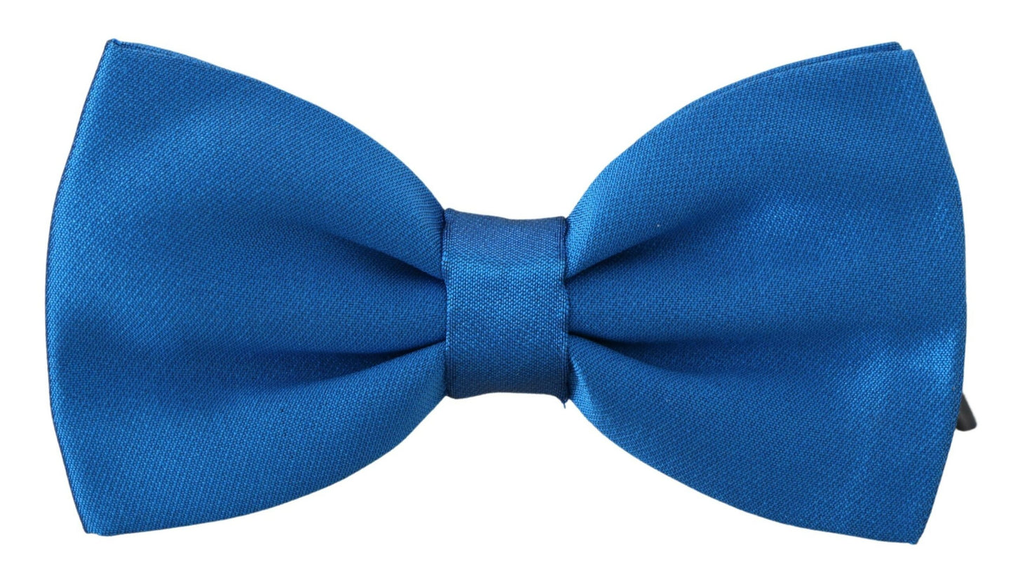 Elegant Sapphire Silk Bow Tie