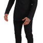 Elegant Black Two-Piece Wool Suit