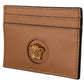 Elegant Medusa Calf Leather Card Holder