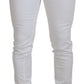 White Slim Skinny Stretch Cotton Denim Jeans