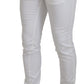 White Slim Skinny Stretch Cotton Denim Jeans