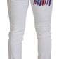 White Slim Skinny Stretch Cotton Denim Jeans