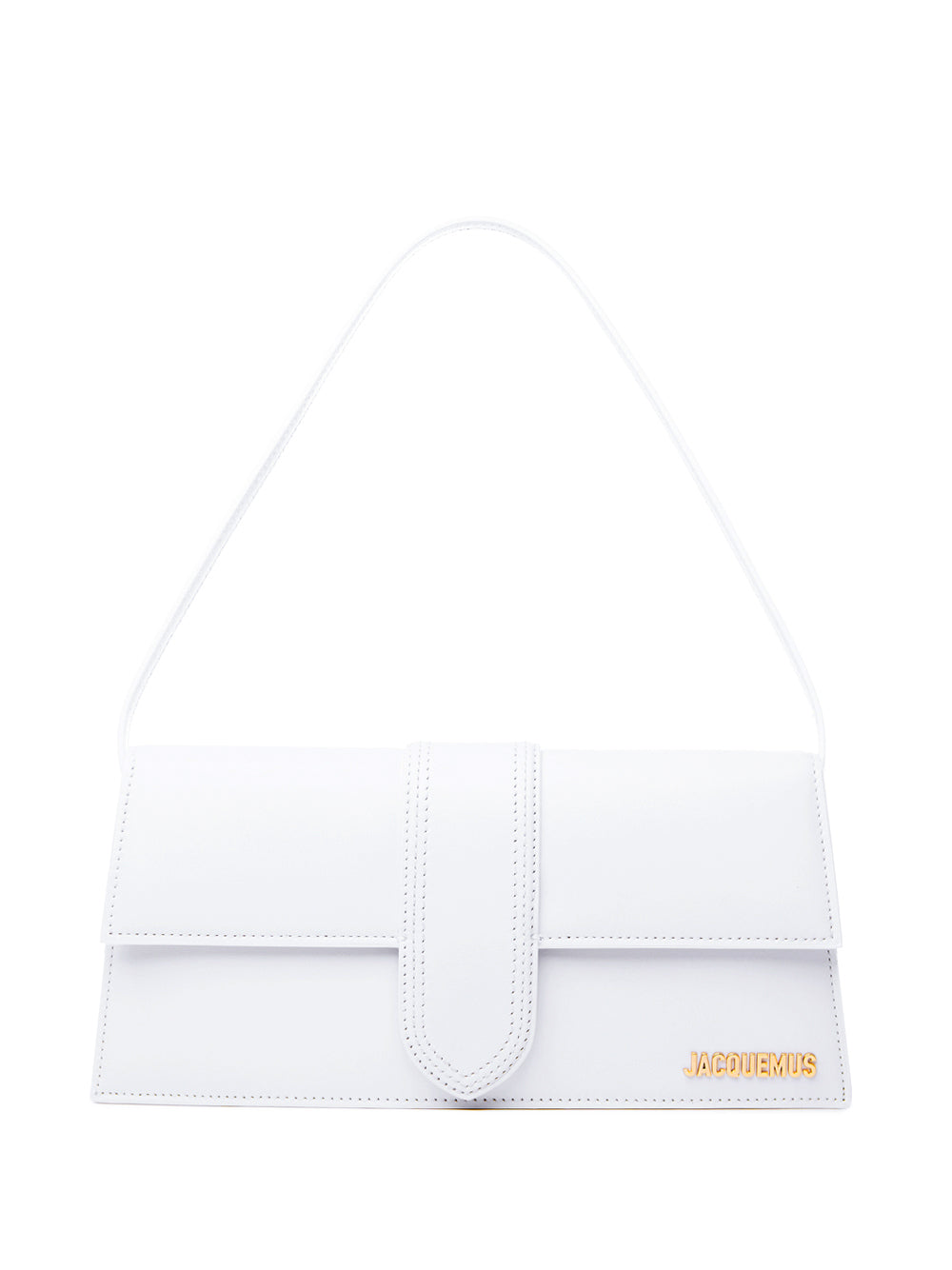 Elegant White Leather Shoulder Bag