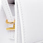 Elegant White Leather Shoulder Bag