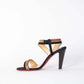 Elegant Suede Sandals with Leather Detail