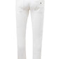 Chic White Regular Fit Jeans Trousers