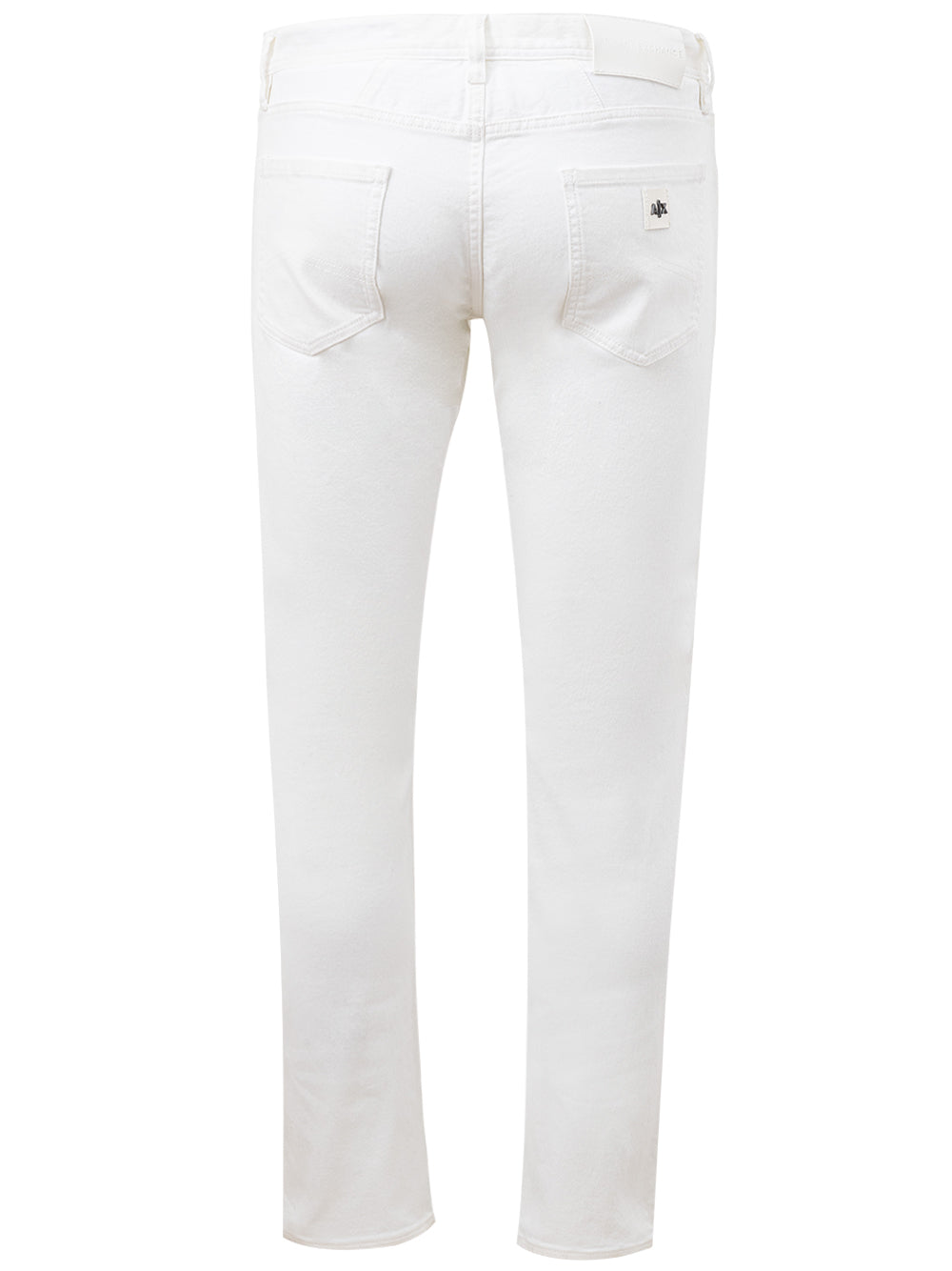 Elegant White Cotton Trousers